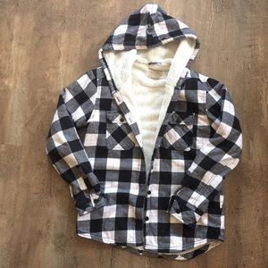 Black and White Plaid Jacket